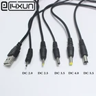 Кабель питания EClyxun, 1 шт., USB-порт на 2,0*0,6 мм, 2,5*0,7 мм, 3,5*1,35 мм, 4,0*1,7 мм, 5,5*2,1 мм, 5 в постоянного тока