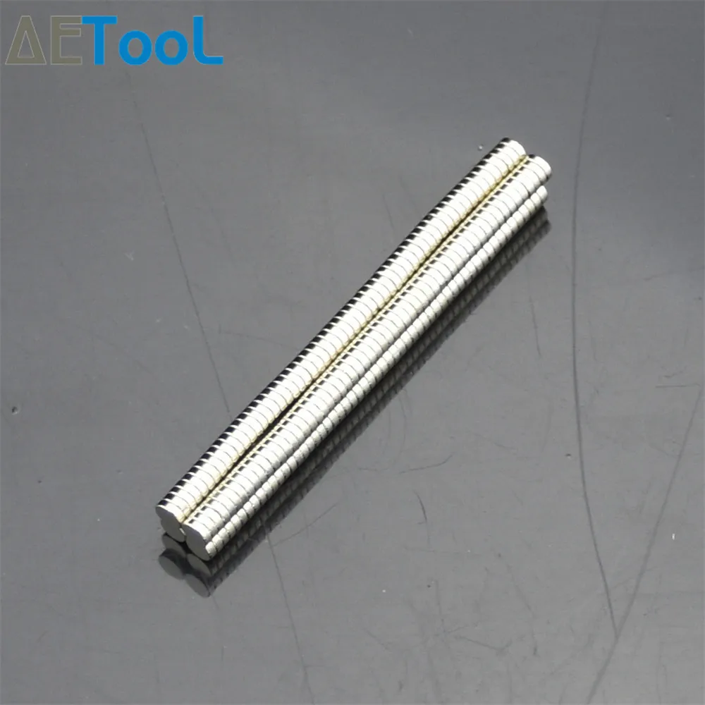 Aecool 50 шт. Маленькие Круглые неодимовые Дисковые магниты NdFeB диаметр 2x1 3x1 4x1 5x1 мм N35