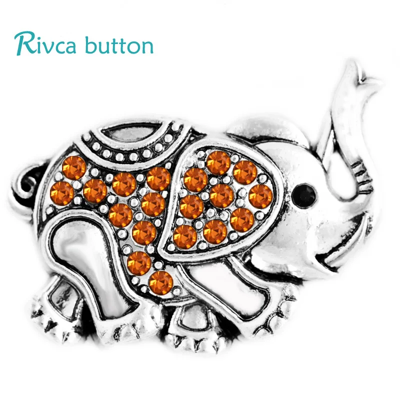 Ювелирные изделия Rivca Новое поступление металлический слон стразы