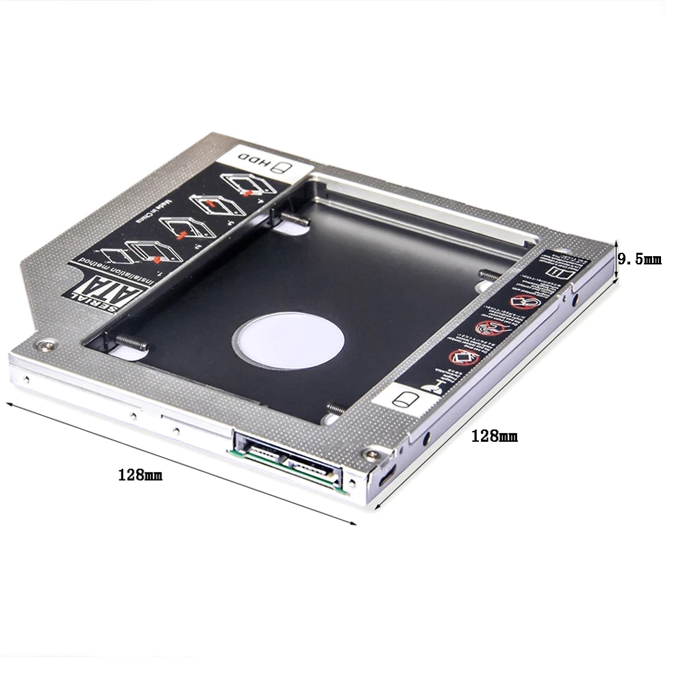 Bevigac 2 5 дюймовый й SSD жесткий диск HDD Caddy адаптер Bay 9 мм SATA к для HP Dell Acer BenQ ASUS Lenovo