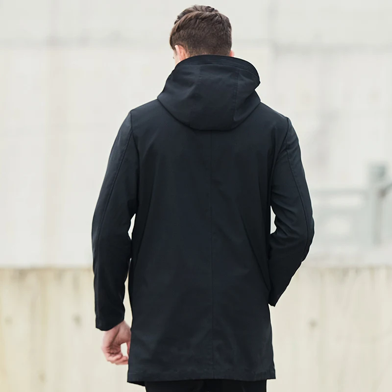 Пионерский лагерь 2017 Новинка весны длинная куртка пальто брендовая мужская