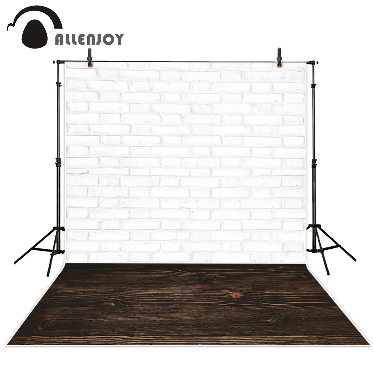 Allenjoy new arrivals photo backdground White Vintage Brick wall Wooden board brown real backdrop photocall fotografica | Электроника