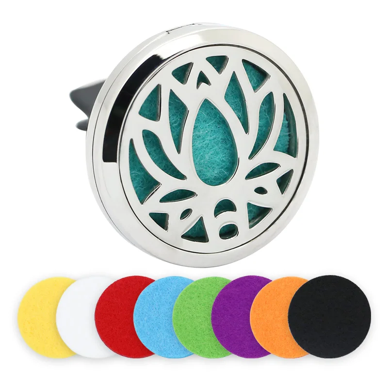 Медальон для ароматерапии BOFEE серебряный из нержавеющей стали|locket pendant|aromatherapy