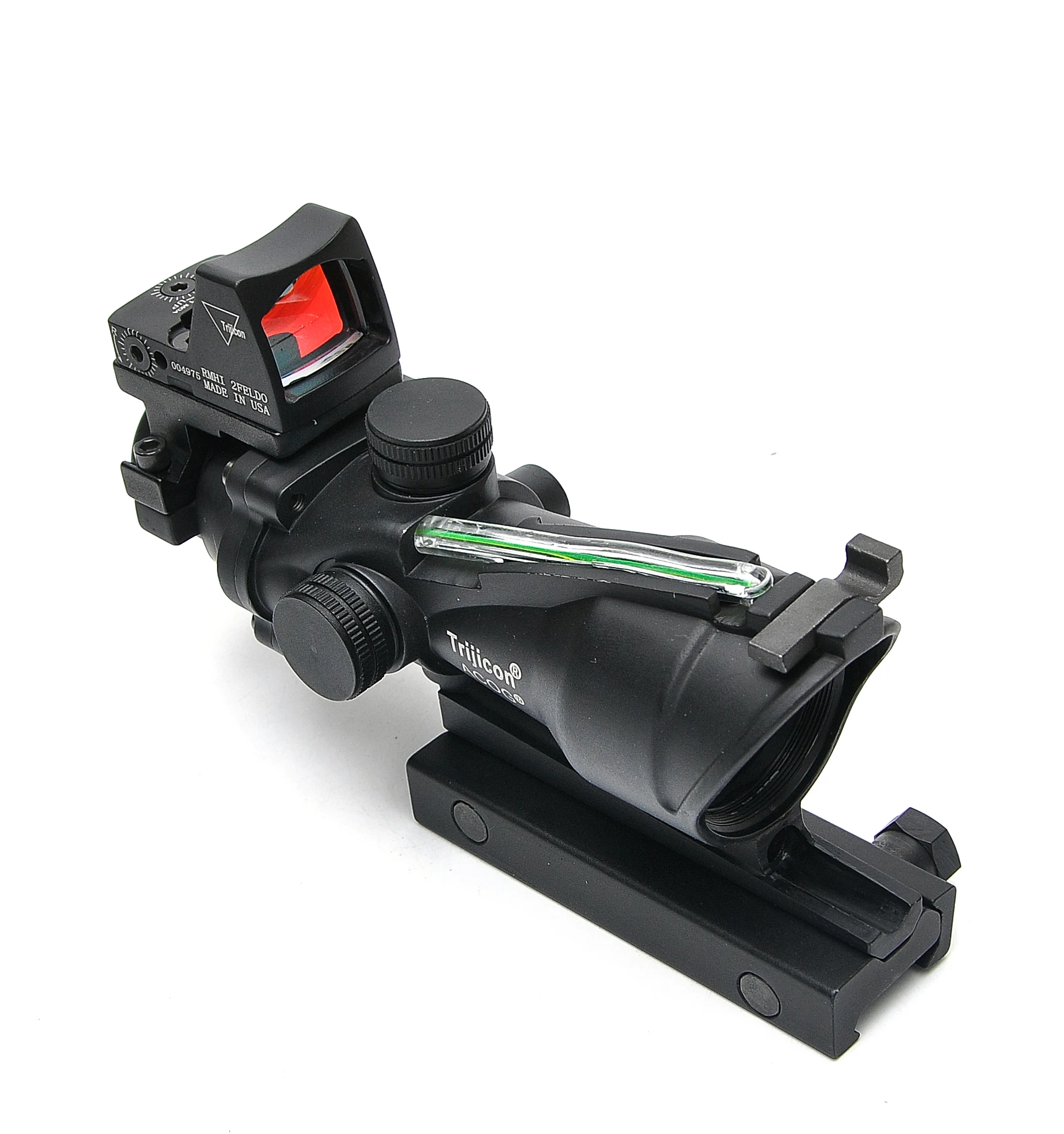 Trijicon ACOG 4X32 прицел Cahevron сетка волокно зеленый красный с подсветкой RMR Mirco Красный точка зрения тактический охотничий прицел
