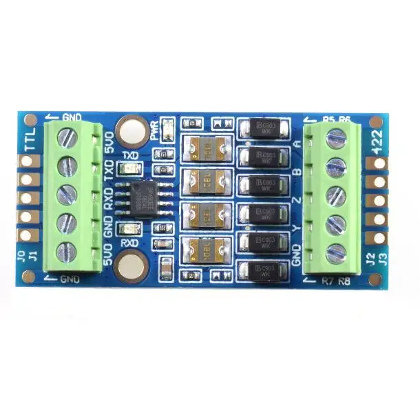 

Преобразователь TTL в RS422, модуль 5 в TTL в RS422 с медным интегрированным разъемом RS422 в TTL двунаправленный