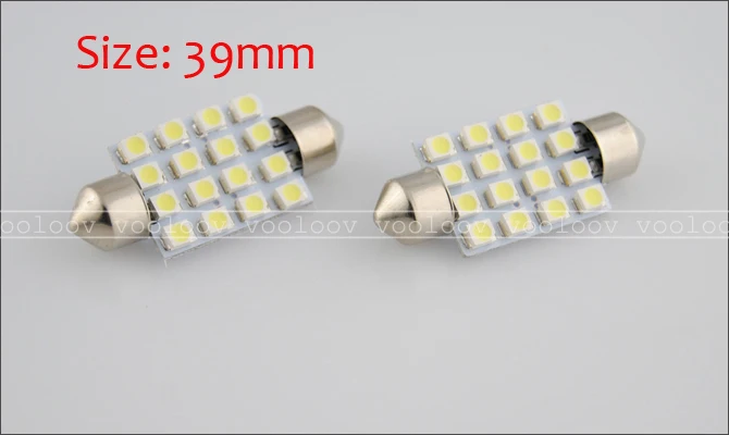 500 шт./лот светодиодная интерьерная купольная гирлянда для чтения 16 SMD