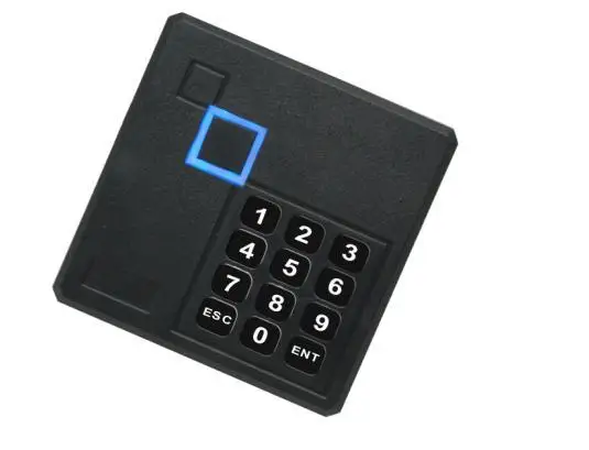 

13.56Mhz ISO14443AMF1 Keypad pincode black 86*86mm WG26 RFID KO Knock out box READER