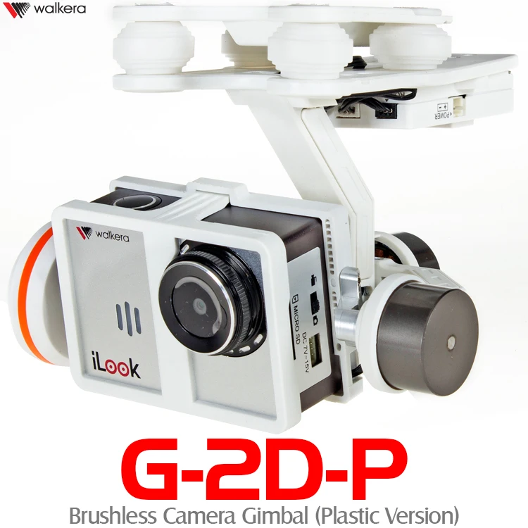 

Free Shipping Walkera FPV Quadcopter G-2D Brushless Gimbal White for iLook+GoPro Hero 3 Camera on Walkera QR X350 Pro H500