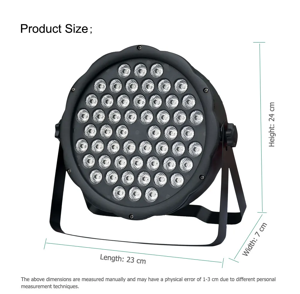Светодиодный 54X3 Вт RGB 3в1 светодиодный Номинальный DJ Luz Del Disco контроллер DMX Envio Libre