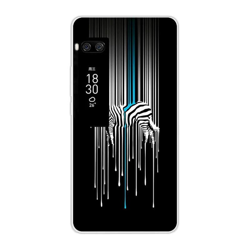 Роскошный чехол из ТПУ для Meizu Pro 7 Plus задняя крышка 5 дюйма прозрачный телефона с