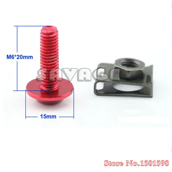 Принадлежности Для мотоциклов Универсальный CNC Алюминиевый Обтекатель Болт