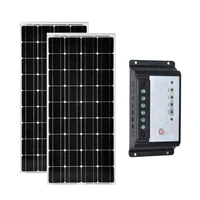 panel solar 100w 12v pc zonnepanelen set 200w solar charge controller 12v24v 10a caravan car camp rv motorhome solar system