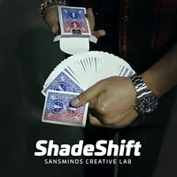 shadeshift gimmick and dvd by sansminds creative lab close up street card magic tricks products toys wholesale free shipping