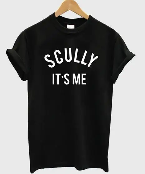 Женская футболка с надписью scully it's me повседневная хлопковая хипстерская