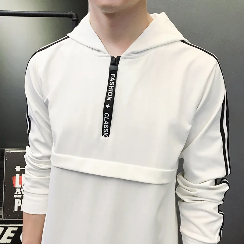 

Rlyaeiz Tracksuit For Men Two Pieces Set Casual Sportswear 2018 Autumn Men Brand New Striped Hoodies + Pants Sporting Suit