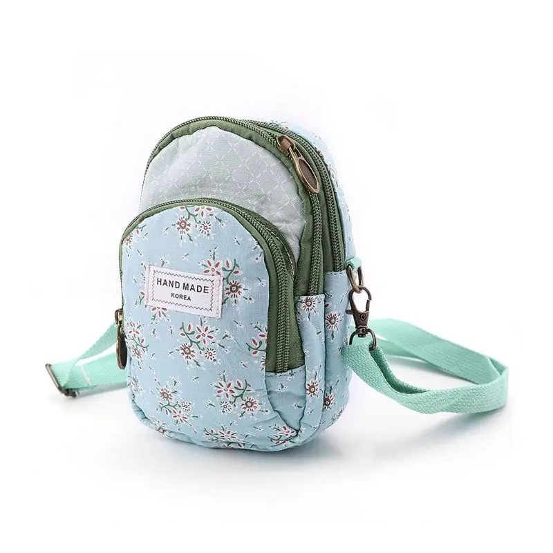 

Retro Flower Women Wallet Purse Coin Cell Phone Mini Crossbody Shoulder Bag