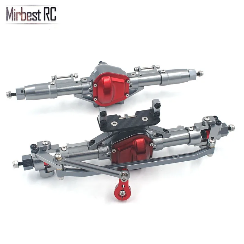 Rc автомобиль полный сплав передний и задний мост с рычагом ЧПУ обработанный для 1:10 Rc Гусеничный осевой SCX10 D90 RC 4WD