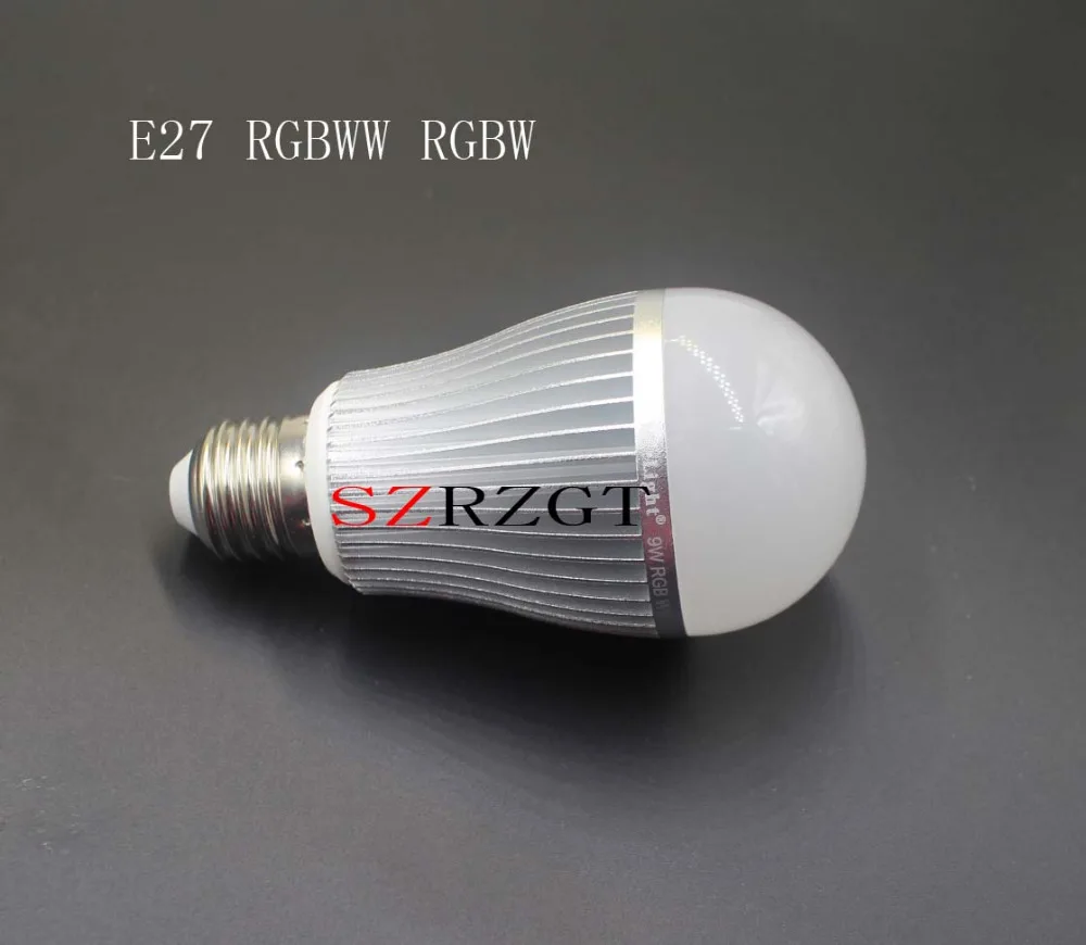 RGBCW RGBWW E27 Светодиодный светильник с регулируемой яркостью RGB лампа 2 4G