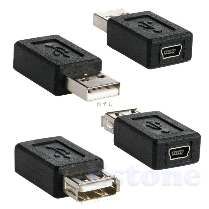 Новый 10 шт./компл. OTG 5pin F/M Mini Changer адаптер конвертер USB папа мама Micro гаджеты