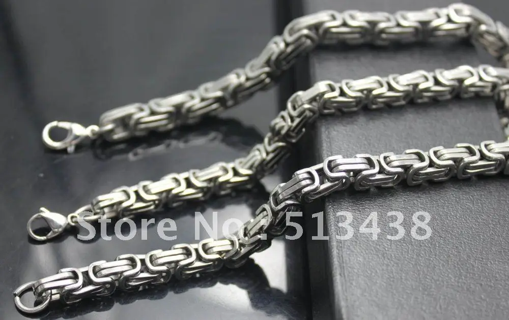 5 шт./партия тонкая Византийская цепочка из нержавеющей стали мм 22 дюйма