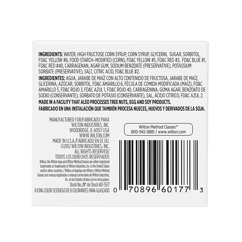 Wilton Food Coloring 8-Count Icing Colors Edible Color Gel Paste Additive for Fondant Cake Batter or | Дом и сад