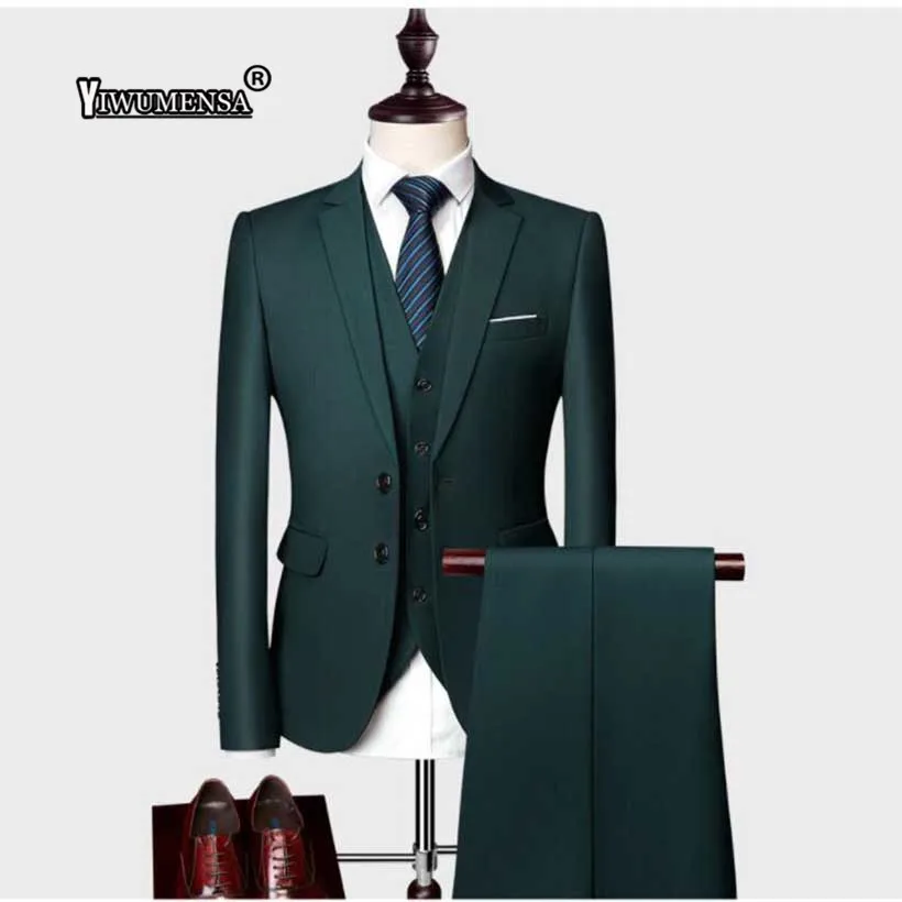 

yiwumensa New Arrival Custom made Light Gray Tailcoat Men Suit Set Slim Fit Wedding Suits For Mens gray Groom Suit Tuxedos 2019