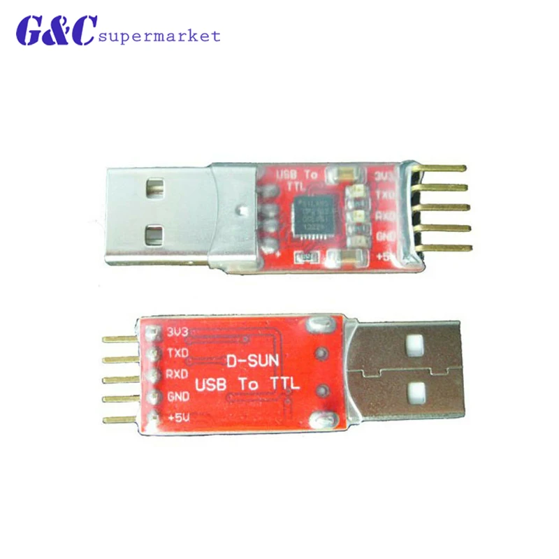 1 шт. красный или черный модуль USB 2 0 в TTL UART CP2102 последовательный преобразователь