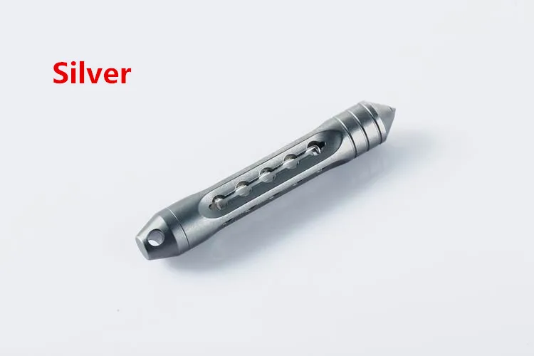 Silver EDC Аврора Тритий газовая лампа 2 поколения световой светильник сигнал разбитое окно функция ключ осенний кулон 15 лет - Цвет: Silver