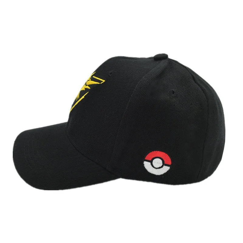 REEMONDE Pokemon Go бейсболка Valor Team Instinct cap s для женщин мужская шапка бейсболка Регулируемый головной убор Кепка для уличных танцев