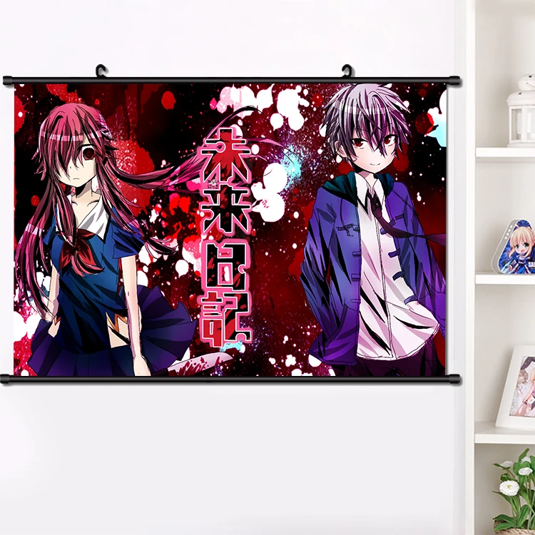 Короткая футболка с героями из японского аниме Mirai Nikki Gasai Юно Akise Ару прокрутки
