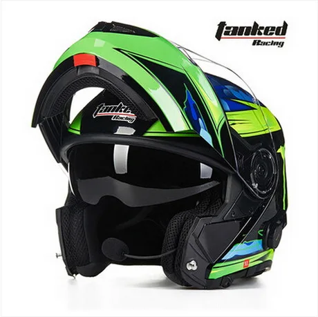 Tanked стеллажи T270B moto rcycle шлем с Bluetooth открытым лицом rbike бездорожье крест гарнитура