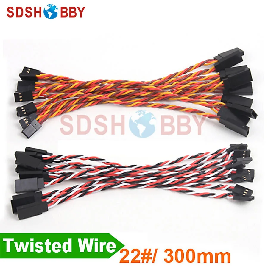 10 шт. * Сверхмощный 22 #/22AWG сервопривод витой проволоки 300 мм|servo wire|wire servowire wire |