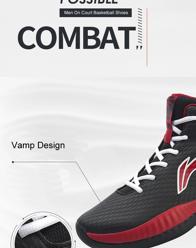 Li-Ning/Мужская обувь для баскетбола в бою, для баскетбола, износостойкая обувь, RB, средней длины, с подкладкой, для фитнеса, спортивная обувь, кроссовки ABPP005 XYL229