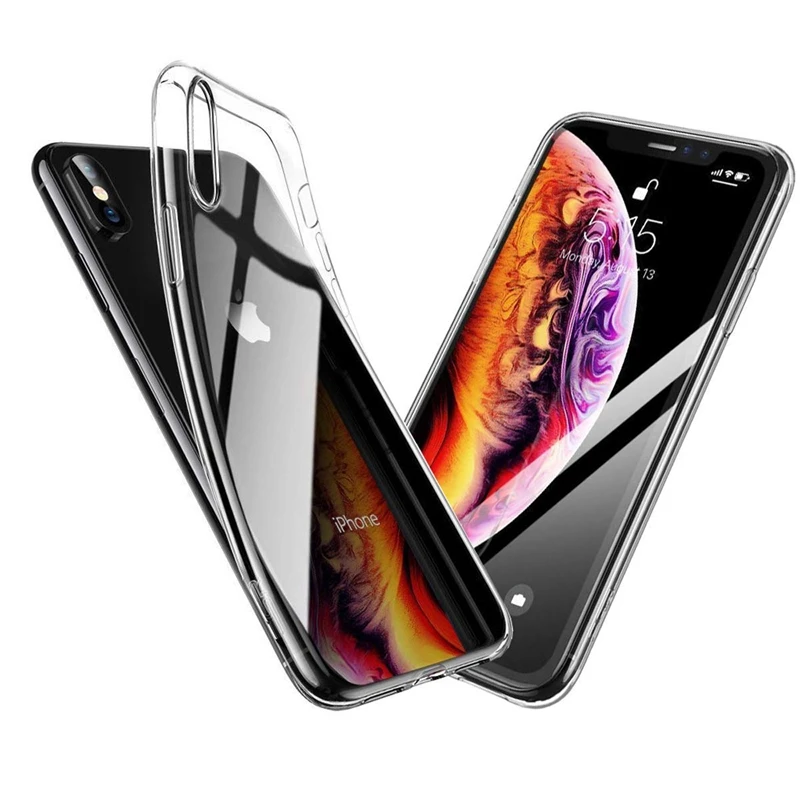 Прозрачный мягкий силиконовый чехол для iphone 11 PRO MAX 7 plus 5 5S 5se 6 6s задняя крышка x xs max