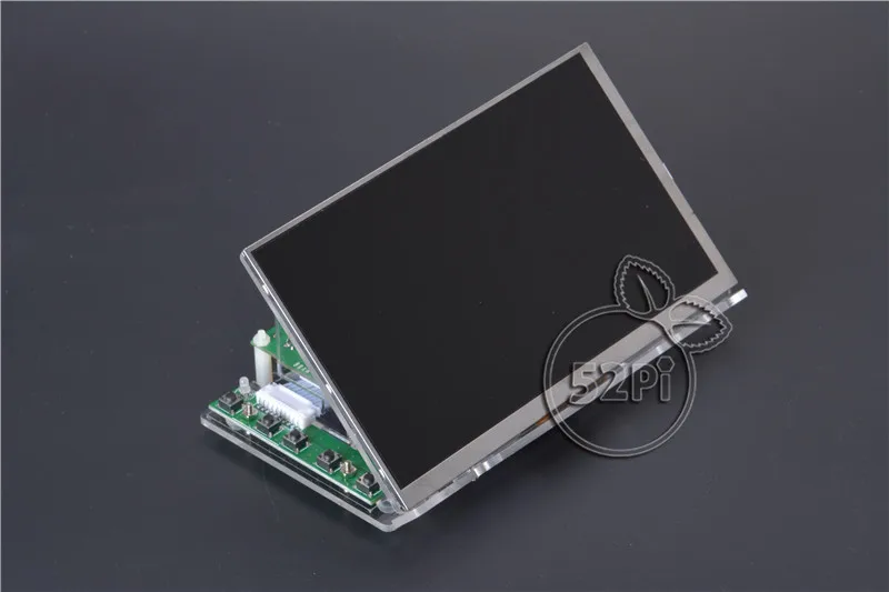 7 дюймовый ЖК дисплей 52Pi Raspberry Pi 4 B с материнской платой и прозрачным акриловым