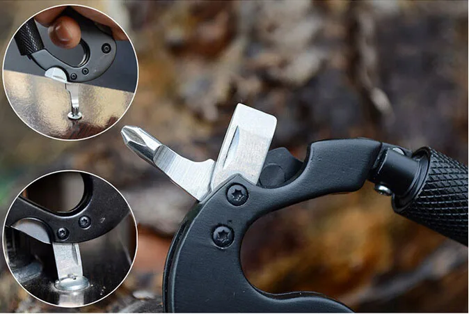 EDCGEAR 5 в 1 для выживания на природе Алюминий Многофункциональный Ножи отвертки