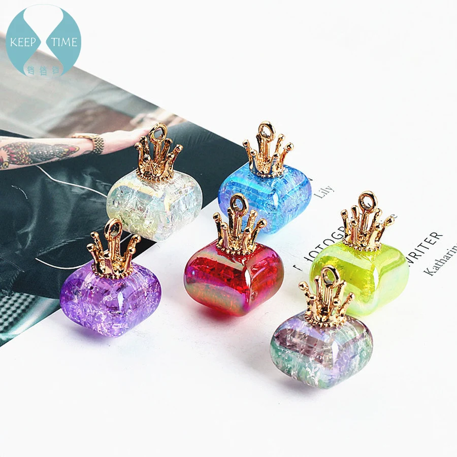 Ritoule Diy handmade jewelry accessories resin temperament crown rectangular earrings pendant making material | Украшения и