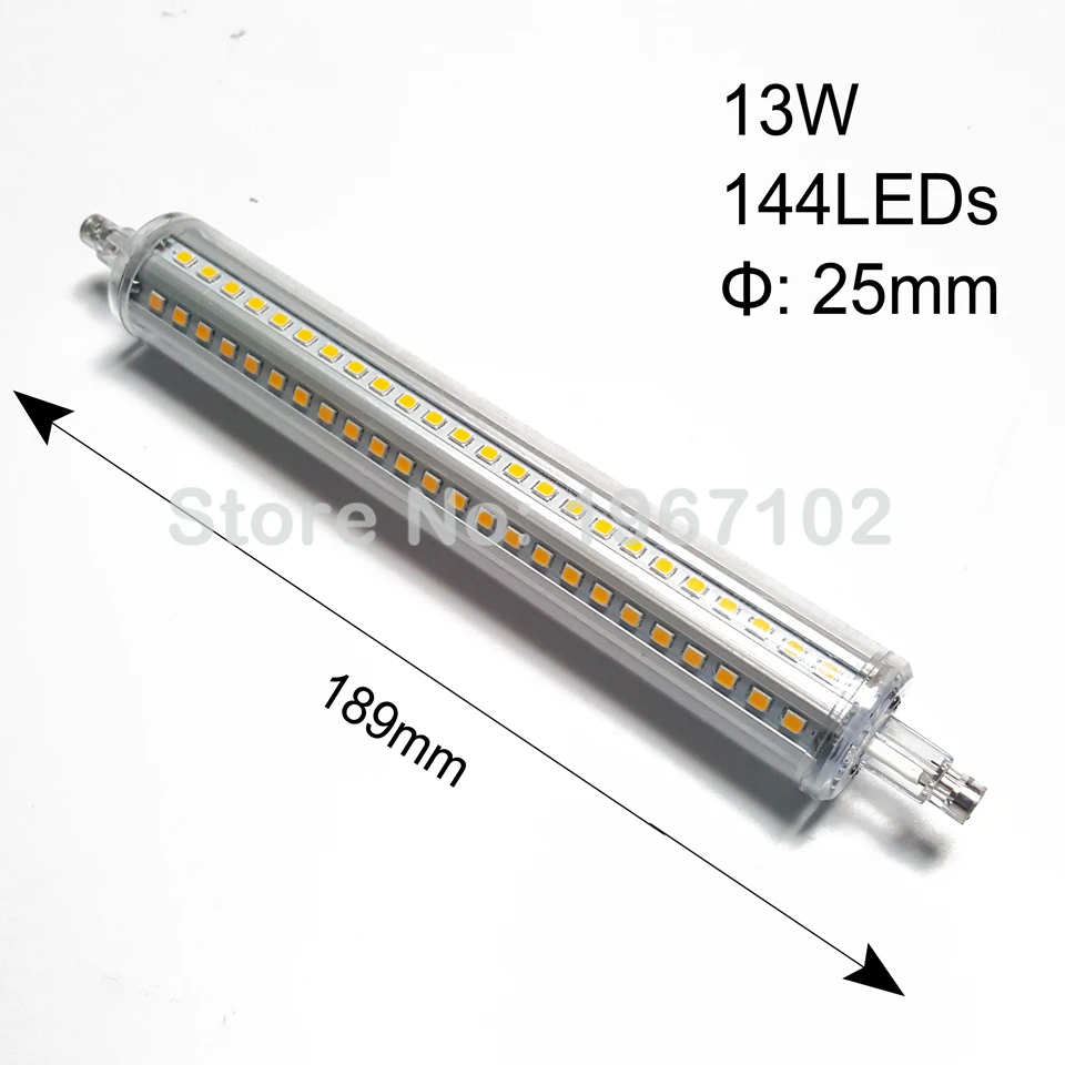 Супер яркость R7S Светодиодная лампа с горизонтальной вилкой 2835 SMD 78 мм 118 135 189 AC85 265V