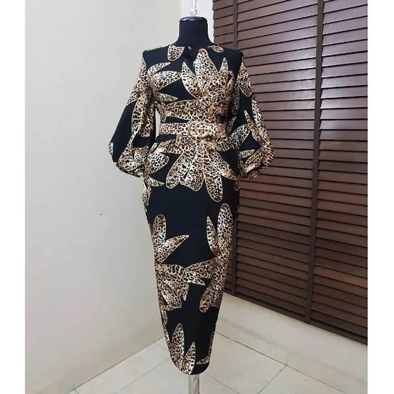 Черный Дашики африканская леди платье распродажа размера плюс bazin riche vestido женское платье Африка летнее платье с принтом femme большой размер - Цвет: Черный