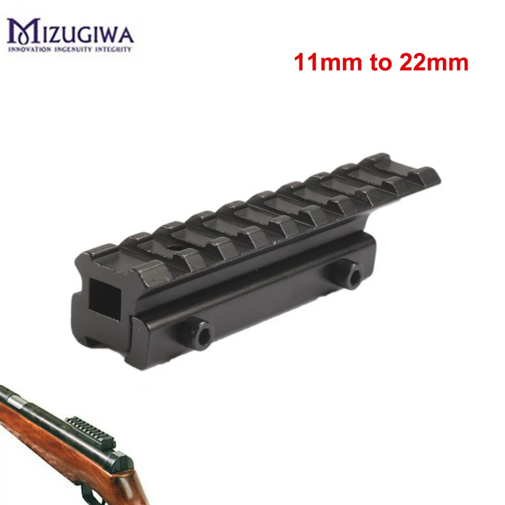 

10cm Aluminum Alloy Hunting Rifle Airgun Mount 11mm to 20mm Base Adapter Weaver Picatinny Rail Mount Scope Extent Mount