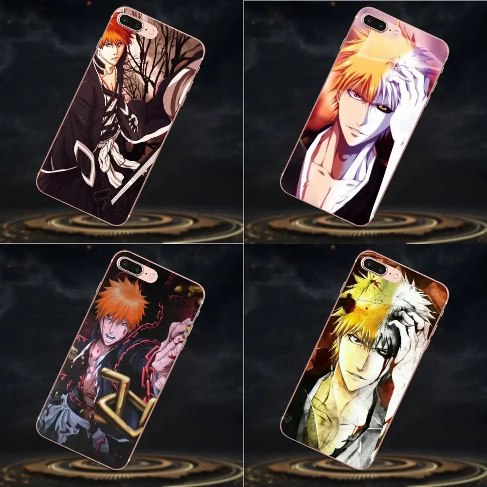 Печать искусства Японского аниме Ичиго Куросаки для Galaxy J1 J2 J3 J330 J4 J5 J6 J7 J730 J8 2015 2016 2017 2018 Mini Pro TPU Printing on.