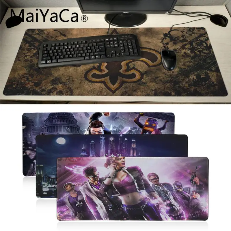 MaiYaCa Забавный saints row игра прочный резиновый коврик для мыши большой игровой