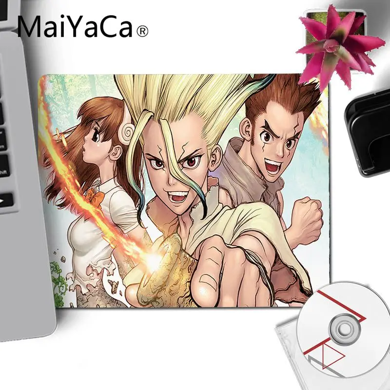 Игровой коврик для мыши ноутбука MaiYaCa с рисунком dr stone аниме нескользящий игровой
