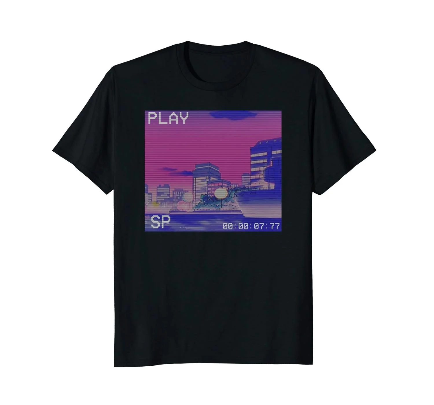 Эстетическая Япония Vaporwave аниме мем депрессия футболка|Мужские футболки| |