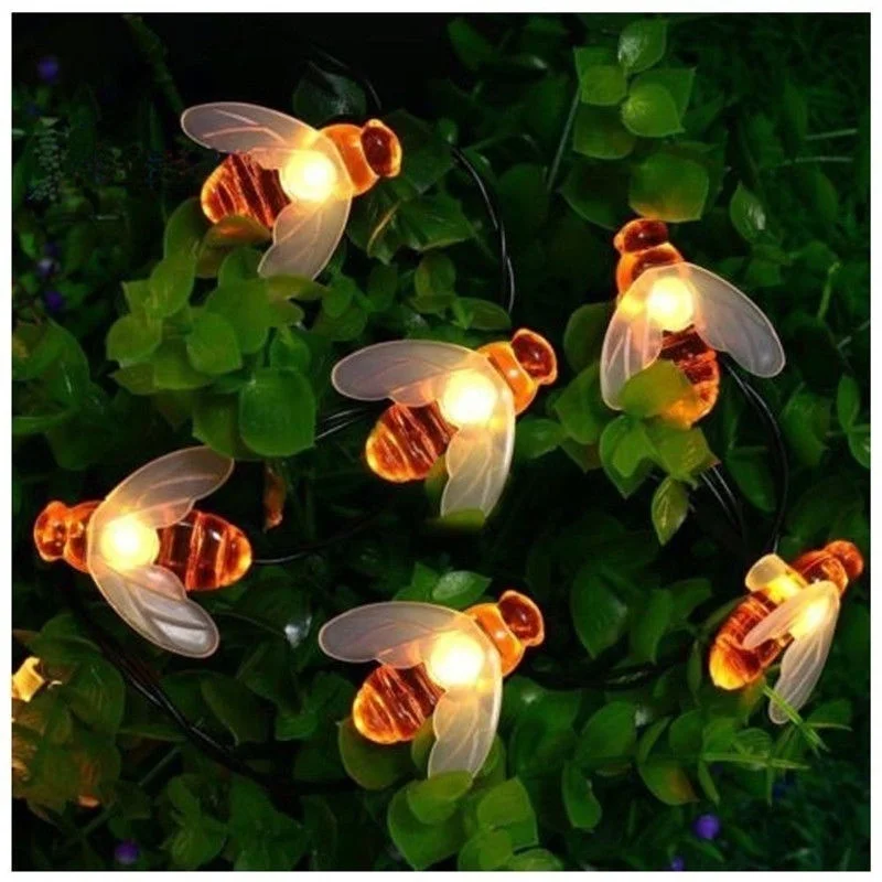 Honey Bee сказочные гирлянды B-ling уличные садовые Свадебные вечеринки DIY рождественские украшения светящиеся вечерние принадлежности