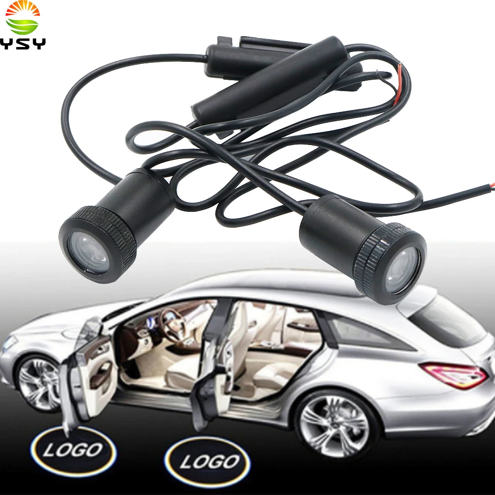 YSY 1 комплект Автомобильная проволока Led Дверь Логотип Свет Добро пожаловать
