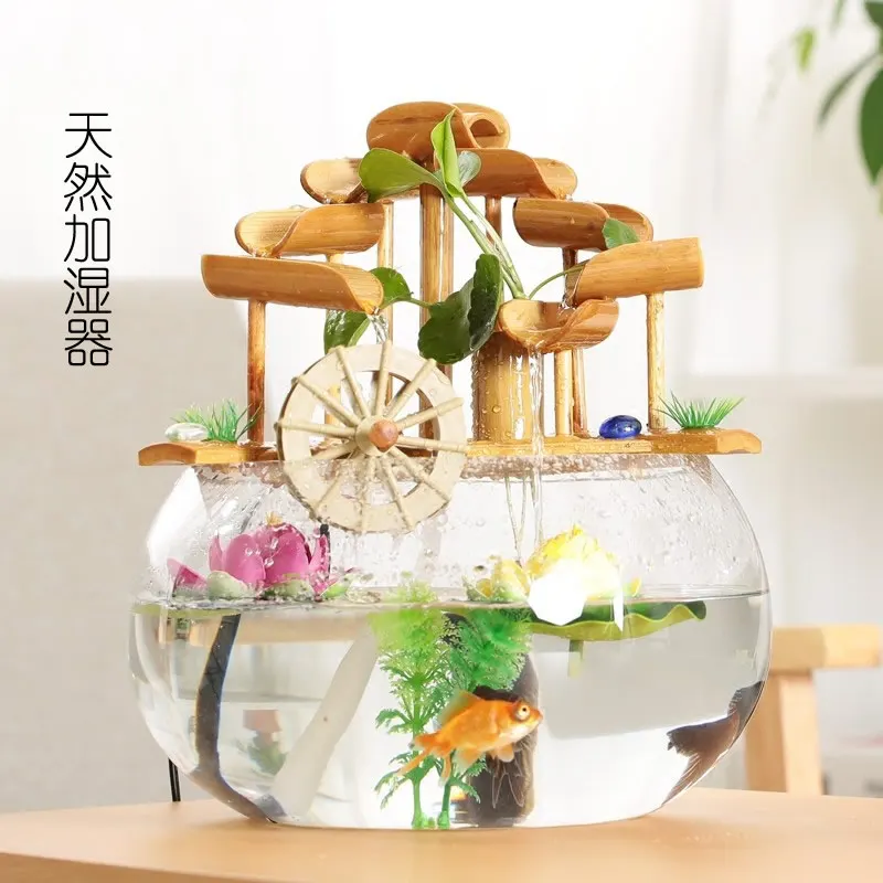 Гидроколесо геомантическое колесо Bamboos циркуляционная водяная мельница фитинги