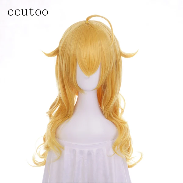 Ccutoo 70 см RWBY Yang Xiao длинный Эмбер Celica золотой рубин старшая половина сестры синтетический волнистый парик для студенческой вечеринки термостойкость - Цвет: Блондинка