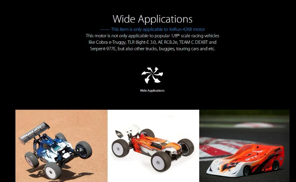 Щеточный электронный регулятор скорости HobbyWing XeRun 4268 4274 SD G2 датчиками бесщеточный 4-х полюсной inrunner мотор 1600KV 1900KV 2200KV для RC 1/8 1/10 автомобили