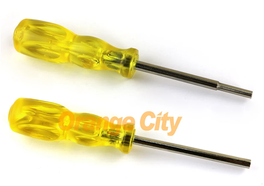 Желтая отвертка 3 8 мм + 4 5 для Nintendo WII NGC GB кассеты N64 SS 10 шт./лот = пар|screwdriver